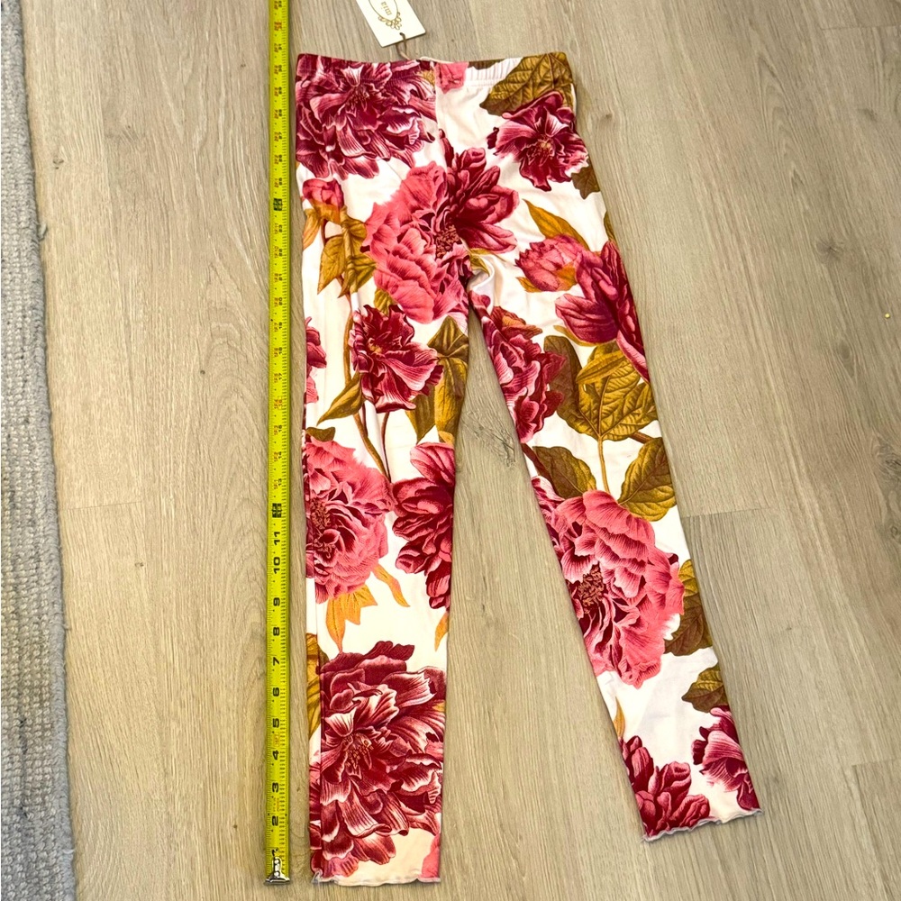 JOYFOLIE NWT Victoria Leggings in Bourganvilla Floral - Size 8